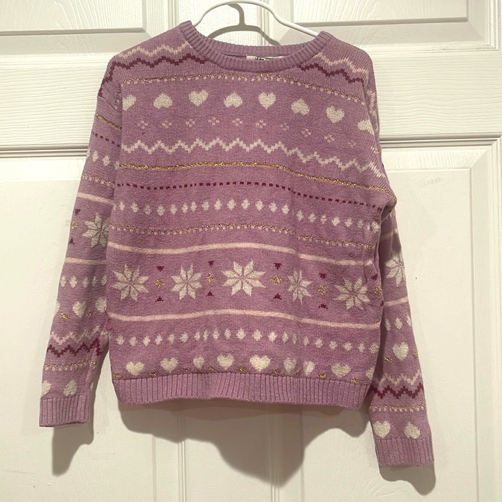 H&M Kids purple sweater size small